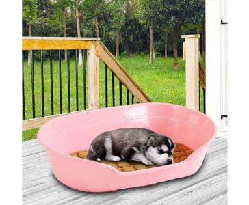 PLASTIC DOG WASHABLE BASKET - PINK Very Cheap Cheap Online