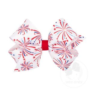 Medium Print Grosgrain Bow | Firework Cheap Sale Buy