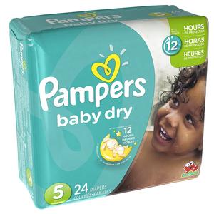 Pampers Baby Dry Diapers S5 24s Cheap Official