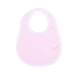 Magnolia Baby - Mini Stripes Pink Bib Discount High Quality