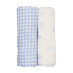 Take me home blue muslin swaddle set by Bee & Dee Discount Get To Buy