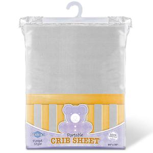 Regular Crib Sheet Grey Free Shipping Online