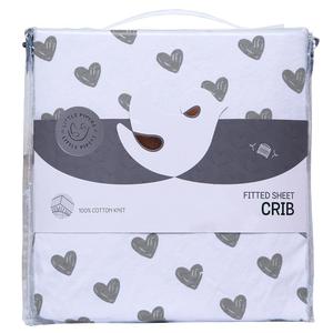 Printed Porta Crib Sheet Hearts Cheap Sale 100% Authentic