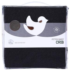 Porta Crib Sheet Heather Black Visit New For Sale