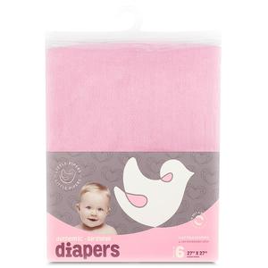 Pink Little Pipers Babies Diapers - 6 Pk. Cheap Low Shipping Fee