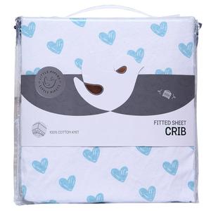 Printed Regular Crib Sheets Hearts Low Pice For Sale