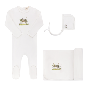Watercolor cradle ivory girl 3 pc set by Ely's & Co Cheap Pice From China