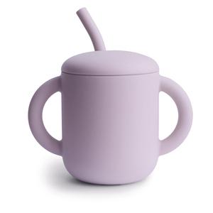 Mushie Silicone Training Cup and Straw Soft Lilac Sale For Nice