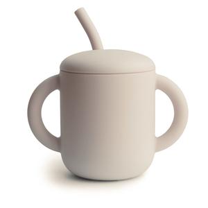 Mushie Silicone Training Cup and Straw Shifting Sand Cheap Sale 2025 Newest