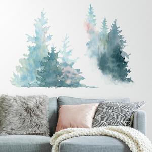 Watercolor Pine Tree Giant Wall Decals Brand New Unisex