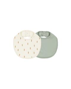 Quincy Mae - Carrots & Sage Jersey Snap Bib Pack Sale Great Deals