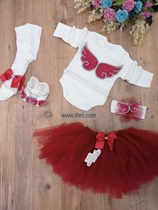 5 Pcs Infant Baby Girl Dress Set Gift Box Combo Set GA7701 Cheap View