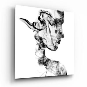Smoke Silhouettes Glass Wall Art Cheap Sale Exclusive