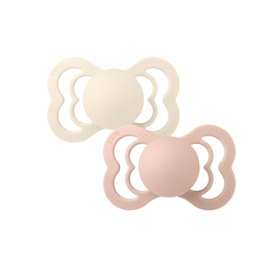 Ivory/Blush 2 Pack Supreme  Natural Rubber Pacifiers Low Cost Cheap Pice