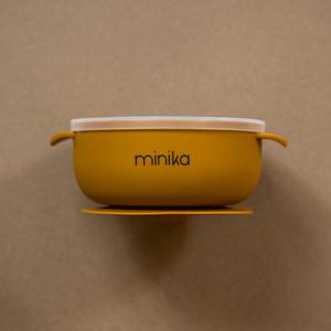 Minika Silicone Bowl With Lid - Ochre Best Wholesale