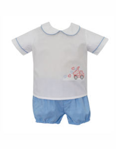 Boys Dump Truck Hearts Diaper Set Free Shipping Classic
