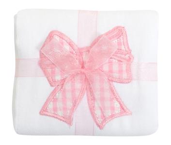 Pink Bow Burp Cloth Clearance Free Shipping