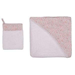 Petit Floral Hooded Towel & Washcloth Best Place To Buy Online