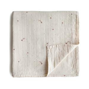 Mushie Organic Cotton Muslin Baby Swaddle - Falling Stars With Mastercard Cheap Pice
