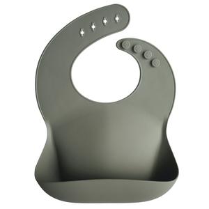 Mushie Silicone Baby Bib - Silver Sage 2025 Cheap Online