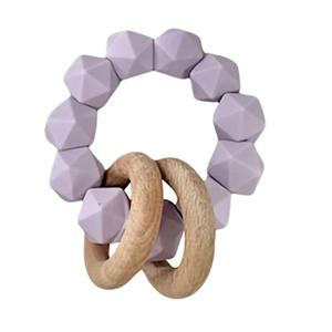 Abby Teething Rattle - Lavender Fog Shop For Sale