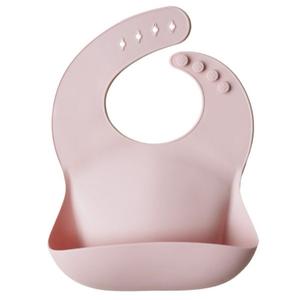 Mushie Silicone Baby Bib - Blush Free Shipping Sast