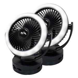 KickAss Portable 5V Clip Fan with White LED Light (2 Fans) Sale Reliable