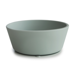 Mushie Silicone Suction Bowl - Cambridge Blue Outlet Big Discount