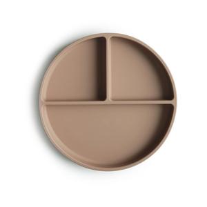 Mushie Silicone Divided Suction Plate - Natural Manchester Great Sale Cheap Pice