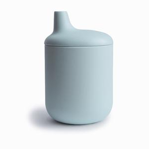 Mushie Silicone Sippy Cup Powder Blue Discount Brand New Unisex