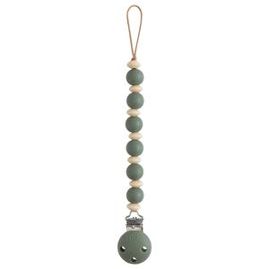 Mushie Silicone Pacifier Clip Luna - Dried Thyme Store With Big Discount