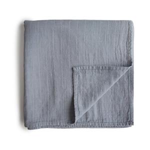 Mushie Organic Cotton Muslin Baby Swaddle - Tradewinds Huge Surprise Cheap Pice