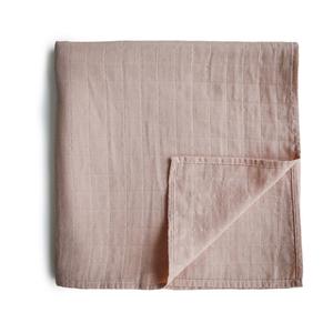Mushie Organic Cotton Muslin Baby Swaddle - Blush Cheap Pice Cost