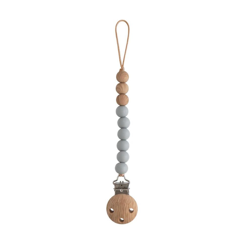 Mushie Pacifier Clip Eva - Stone Fashion Style For Sale