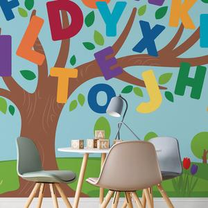 Alphabet Tree Peel & Stick Mural Free Shipping Fashion Style