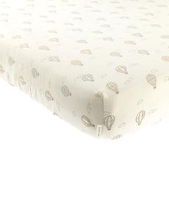 Quincy Mae - Hot Air Balloons Woven Crib Sheet Clearance Manchester