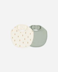 Jersey Snap Bib, 2 Pack || Carrots, Sage Discount Online Online