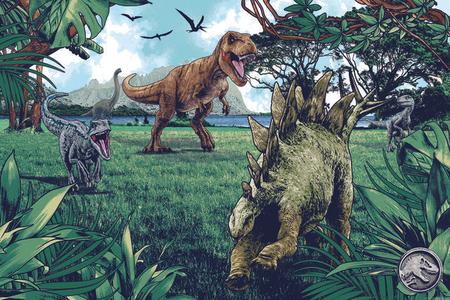 Jurassic Park Peel & Stick Mural Buy Cheap Popular