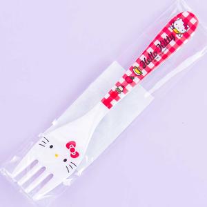 Hello Kitty Meal Time Checkered Fork For Cheap Online