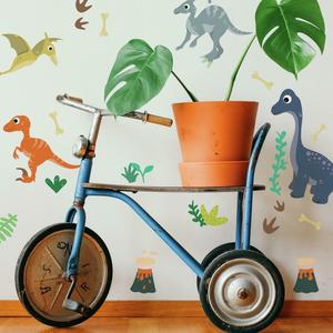 Friendly Dinosaur Peel and Stick Wall Decals Free Shipping Low Pice Fee Shipping