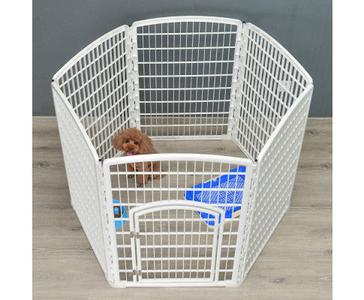 6 Panels Foldable Plastic Dog Fence With Gate Cheap Sale Genuine