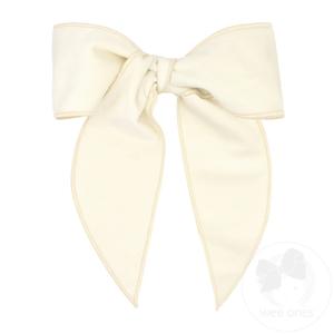 King Velvet Fabric Bow with Whimsy Tails | Antique White Footlocker Finishline Online