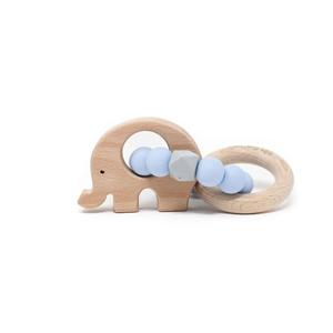 Elephant Teething Rattle - Baby Blue Free Shipping Pices