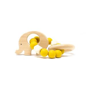 Elephant Teething Rattle - Mustard Sale Visa Payment