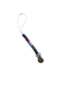 Ezra Petite Pacifier Clip: Sapphire Discount Authentic