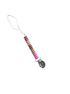 Ezra Petite Pacifier Clip: Strawberries and Cream Shop For Sale