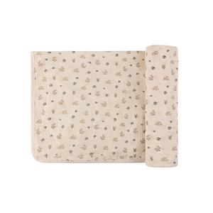 Garden floral ivory boy muslin swaddle by Ely's & Co 2025 New Sale Online