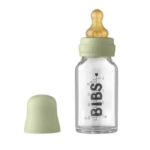 BIBS Baby Glass Bottle Complete Set Latex 110ml Sage Genuine Online