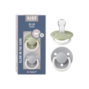 BIBS Pacifier De Lux Silicone 2 PK Sage Glow / Cloud ONE SIZE Cheap Best Place