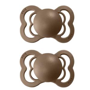 BIBS Pacifier SUPREME Silicone 2 PK Dark Oak Cheap Sale 2025 New